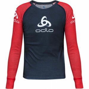 Odlo SUW KID'S TOP CREW NECK L/S ORIGINALS LIGHT červená 164 - Dětské tričko