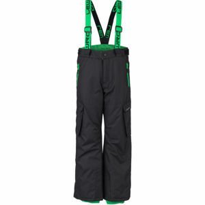 Lewro HRISCO zelená 152-158 - Dětské snowboardové kalhoty