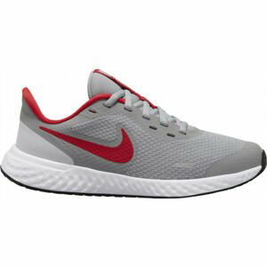 Nike REVOLUTION 5 GS Dětská běžecká obuv, šedá, velikost 36.5