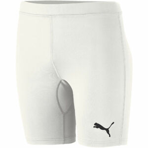 Puma LIGA BASELAYER SHORT TIGH JR Dětské sportovní šortky, bílá, velikost 140