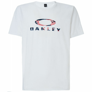 Oakley USA FLAG ELLIPSE SS TEE bílá S - Pánské triko