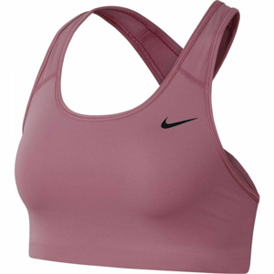 Nike MED NON PAD BRA Dámská sportovní podprsenka, Vínová,Černá, velikost M