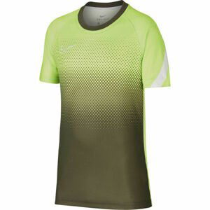 Nike DRY ACD TOP SS GX FP Chlapecké fotbalové tričko, khaki, velikost XS
