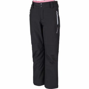 Lotto DAREK Dívčí softshellové kalhoty, Černá,Bílá,Růžová, velikost 164-170