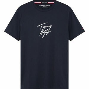 Tommy Hilfiger CN SS TEE LOGO Pánské tričko, tmavě modrá, velikost S