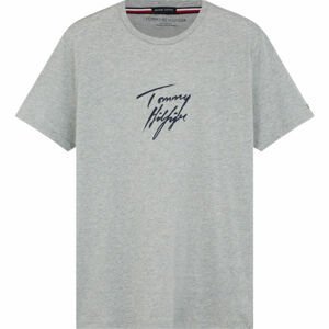 Tommy Hilfiger CN SS TEE LOGO Pánské tričko, šedá, velikost S