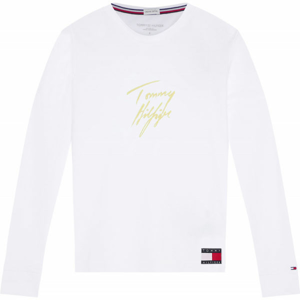 Tommy Hilfiger LS TEE GOLD  XS - Dámské triko s dlouhým rukávem