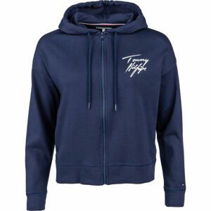 Tommy Hilfiger FZ HOODIE Dámská mikina, tmavě modrá, velikost