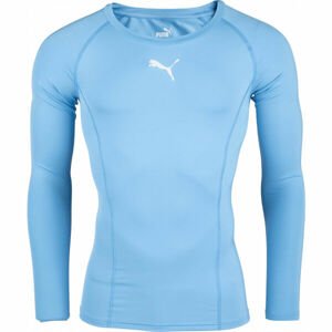 Puma LIGA BASELAYER TEE LS modrá L - Pánské triko