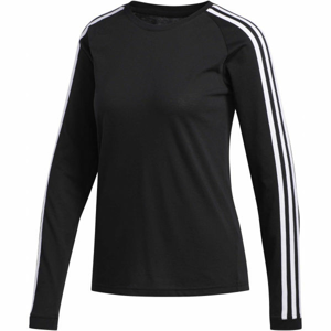 adidas 3 STRIPES LONGSLEEVE černá S - Dámské sportovní tričko