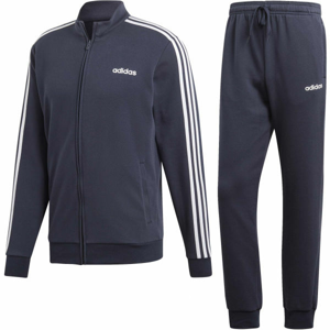 adidas TRACKSUIT COTTON RELAX Pánská souprava, tmavě modrá, velikost S