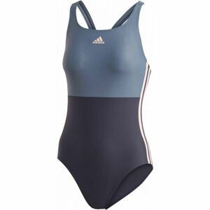 adidas SH3.RO COLORBLOCK 3S SWIMSUIT Dámské jednodílné plavky, Tmavě modrá,Modrá,Růžová, velikost 34