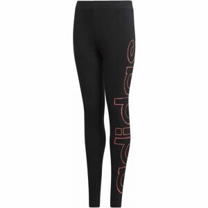 adidas YG LOGO TIGHT LEGGINGS Dívčí legíny, černá, veľkosť 128