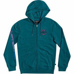 Quiksilver TIME CIRCLE SCREEN FLEECE Pánská mikina, tyrkysová, velikost XL