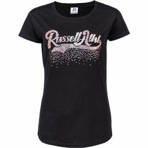 Russell Athletic S/S CREWNECK TEE SHIRT Dámské tričko, černá, veľkosť S