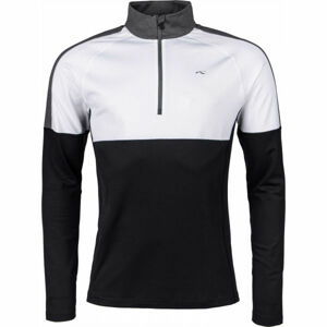 Kjus MEN RACE MIDLAYER HALF-ZIP Pánská střední vrstva, Černá,Bílá, velikost