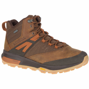 Merrell ZION MID WP Pánské outdoorové boty, hnědá, velikost 46.5