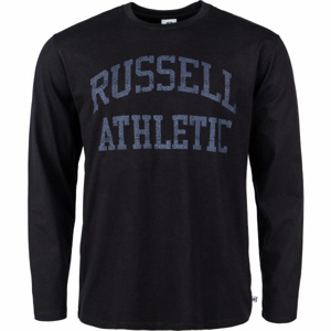 Russell Athletic L/S CREWNECK TEE SHIRT Pánské tričko, Černá,Tmavě modrá, velikost