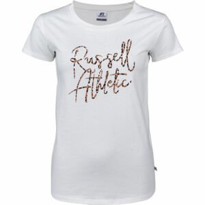 Russell Athletic S/S CREWNECK TEE SHIRT Dámské tričko, Bílá,Zlatá, velikost