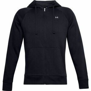 Under Armour RIVAL FLEECE FZ HOODIE Pánská mikina, černá, velikost M