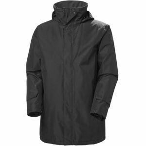 Helly Hansen DUBLINER INSULATED LONG JACKET Pánská voděodolná bunda, Černá, velikost