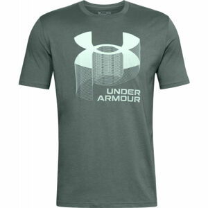 Under Armour BIG LOGO WORDMARK SS Pánské triko, tmavě zelená, velikost L