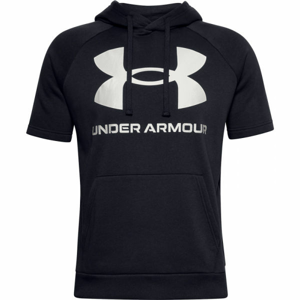 Under Armour RIVAL FLEECE BIG LOGO SS Pánské triko, černá, velikost XXL