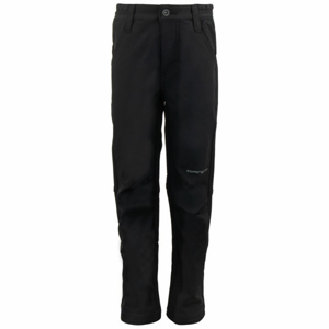 ALPINE PRO REIDENO Dětské outdoorové softshellové kalhoty, černá, velikost 116-122