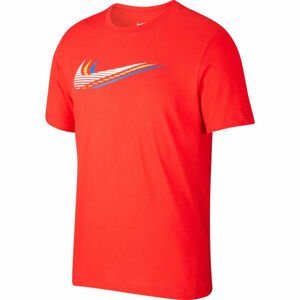 Nike NSW SS TEE SWOOSH M oranžová L - Pánské tričko