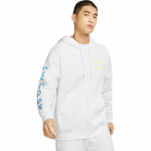 Nike NSW SWOOSH HOODIE FZ SBB M bílá L - Pánská mikina