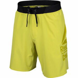 Reebok RC EPIC BASE SHORT LG BR Pánské šortky, žlutá, velikost XXL