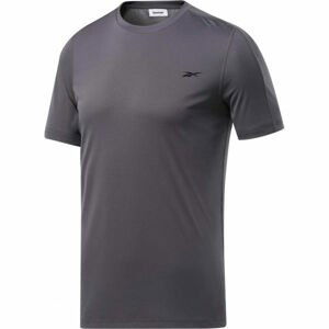 Reebok WOR COMM SS TECH TEE Pánské triko, Tmavě šedá,Černá, velikost