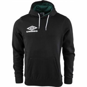 Umbro SLEEVE PRINT HOODIE Pánská mikina, Černá,Bílá, velikost