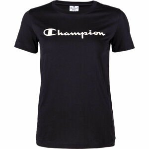 Champion CREWNECK T-SHIRT Dámské tričko, Černá,Bílá, velikost S