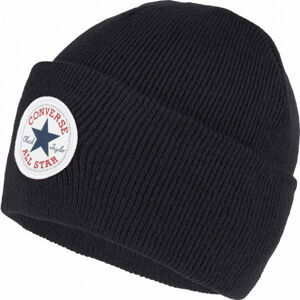 Converse TALL CHUCK PATCH BEANIE Zimní čepice, černá, velikost UNI