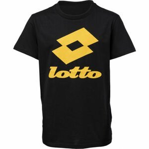 Lotto DREAMS B III TEE BS JS Chlapecké tričko, Černá,Žlutá, velikost L
