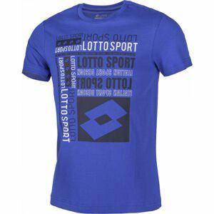Lotto TEE SUPRA II JS Pánské tričko, Modrá,Bílá,Černá, velikost