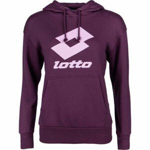 Lotto SMART W II SWEAT HD FT Dámská mikina, Vínová,Růžová, velikost