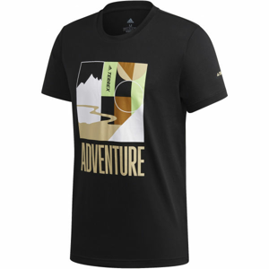 adidas TX ADVENTURE T černá S - Pánské outdoorové tričko