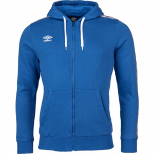 Umbro FW TAPED ZIP HOODIE modrá M - Pánská mikina