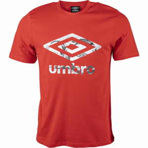 Umbro FW PHOTO GRAPHIC TEE červená L - Pánské triko