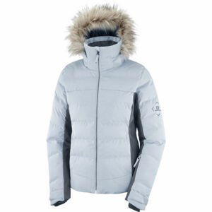 Salomon STORMCOZY JACKET W Dámská lyžařská bunda, světle modrá, veľkosť XS