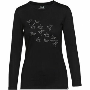 Northfinder SEWIRA Dámské bavlněné tričko s potiskem, Černá,Bílá, velikost