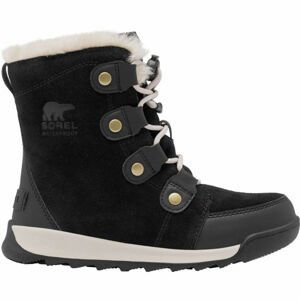 Sorel YOUTH WHITNEY II SUEDE Dětská unisex zimní obuv, černá, velikost 33