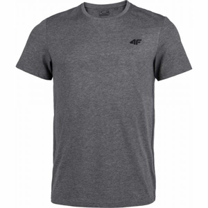 4F MEN´S T-SHIRT šedá XL - Pánské tričko