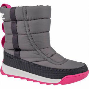 Sorel YOUTH WHITNEY II PUFFY M Dětská unisex zimní obuv, šedá, velikost 31