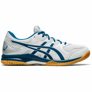 Asics GEL-ROCKET 9 Pánská indoorová obuv, Bílá,Modrá, velikost 42.5