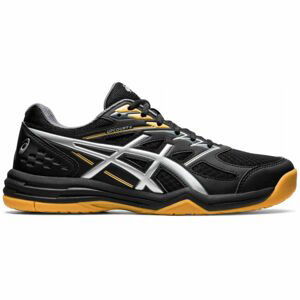 Asics UPCOURT 4 Pánská sálová obuv, Černá,Stříbrná, velikost 9