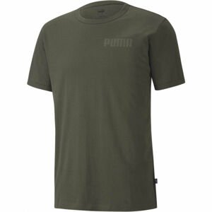 Puma MODERN BASICS TEE Pánské triko, khaki, velikost M