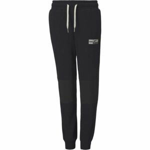 Puma ALPHA HOLIDAY SWEATPANTS FL B Dětské tepláky, černá, velikost 140